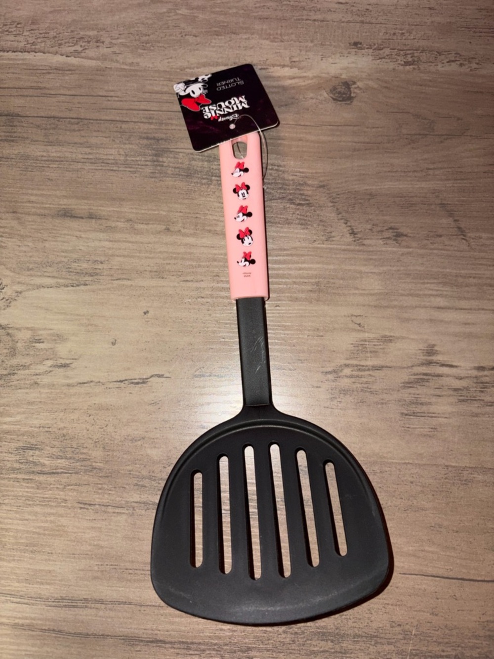 🆕💜 Disney Minnie Mouse Pink Slotted Turner Spatula Kitchen Utensil NWT